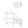 Hanah Home Zapatero Fredy Blanco y Negro